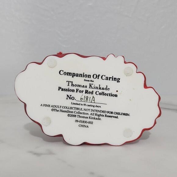 2/$50 Thomas Kinkade Companion of Caring Figurine 6181A 2008 Hamilton Collection - Picture 6 of 8
